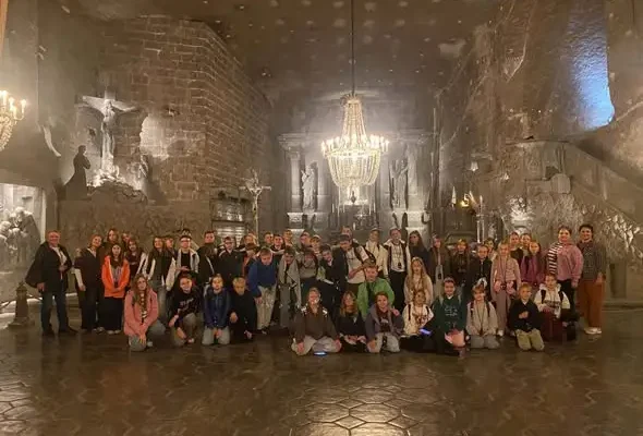 Wycieczka uczniów ze Szczekocin do Wieliczki i Krakowa
