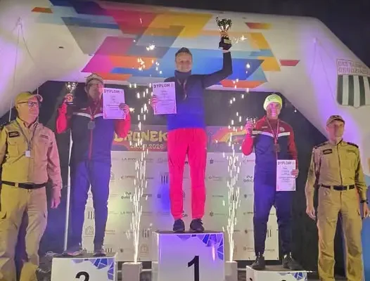 Grudziądz: strażak z Zawiercia wygrał bieg Bronek Run i Mistrzostwa Polski Strażaków