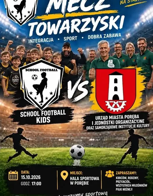 Poręba: druga edycja meczu School Football – dzieci kontra urzędnicy