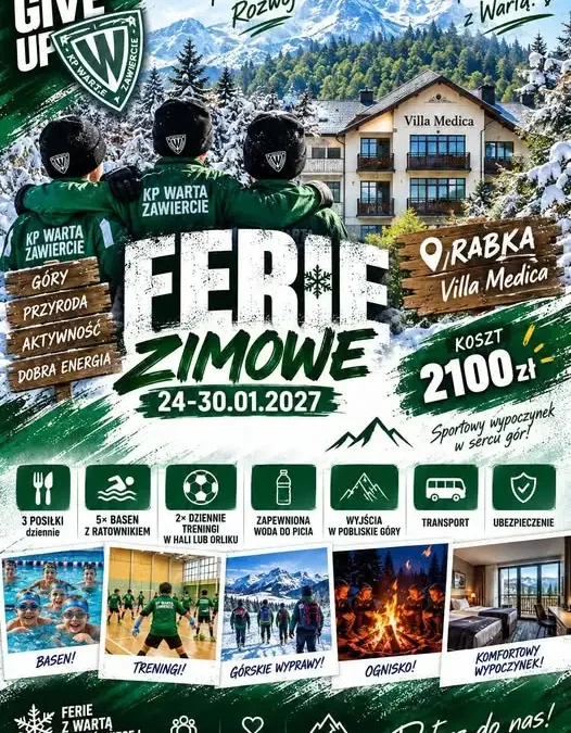 Ferie zimowe z KP Warta Zawiercie – zapisy do 30 października