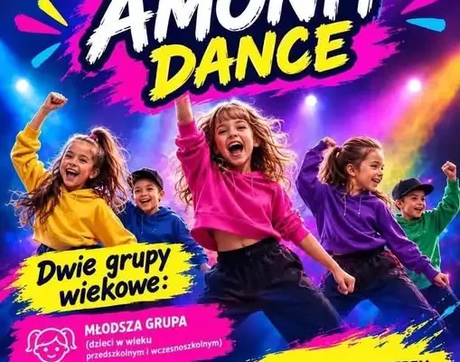 Amonit Dance zaprasza dzieci i młodzież na bezpłatne zajęcia taneczne