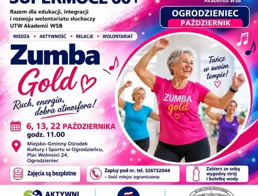 Zumba Gold w Ogrodzieńcu – bezpłatne zajęcia dla seniorów 60+