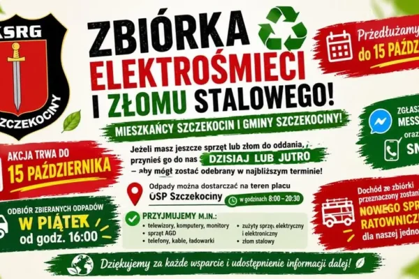 Zbiórka elektrośmieci i złomu w Szczekocinach przedłużona do 15 października
