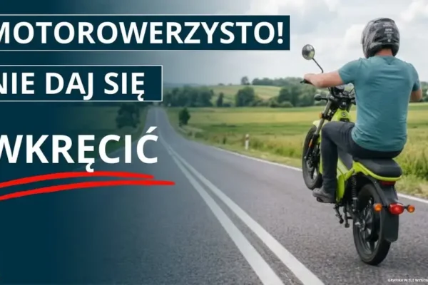 Bezpieczeństwo motorowerzystów: policja apeluje o rozwagę na drodze