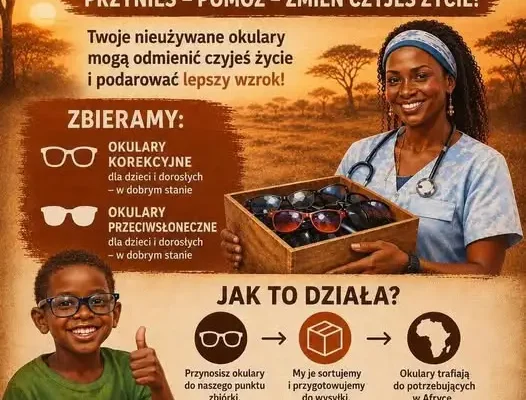 Szkoła w Zawierciu zbiera okulary dla mieszkańców Afryki