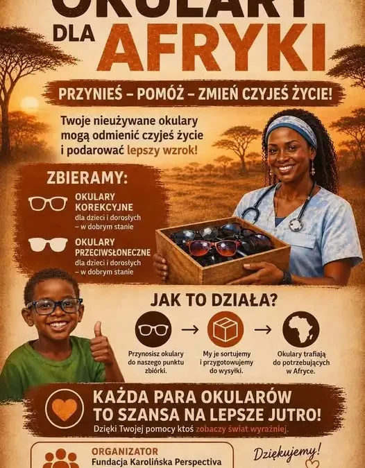 Szkoła w Zawierciu zbiera okulary dla mieszkańców Afryki