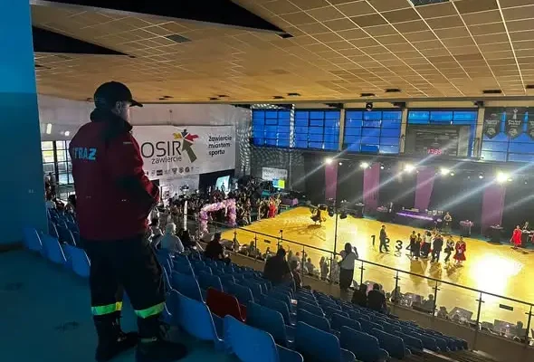 Strażacy z OSP Blanowice i OSP Zawiercie-Bzów zabezpieczali Ogólnopolski Turniej Tańca