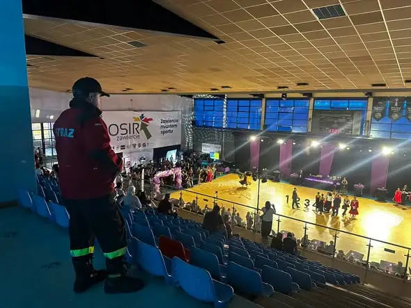 Strażacy z OSP Blanowice i OSP Zawiercie-Bzów zabezpieczali Ogólnopolski Turniej Tańca