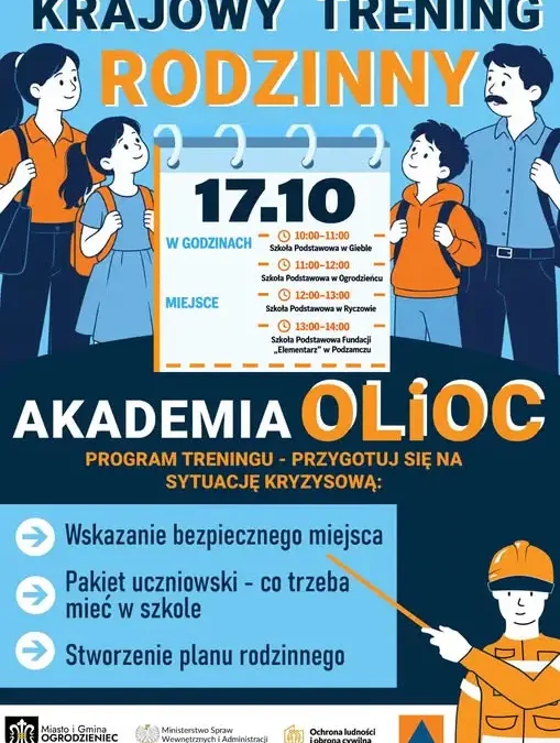 Krajowy Trening Rodzinny w Gminie Ogrodzieniec – już 17 października