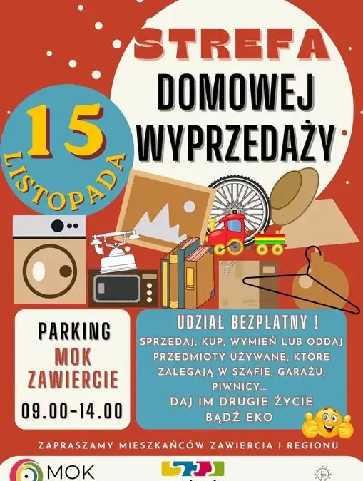 Zawiercie: Wyprzedaż domowa na parkingu już 15 listopada
