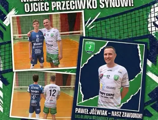 Ojciec i syn po przeciwnych stronach siatki. Paweł Jóźwiak dołącza do LKS Olimpia Włodowice
