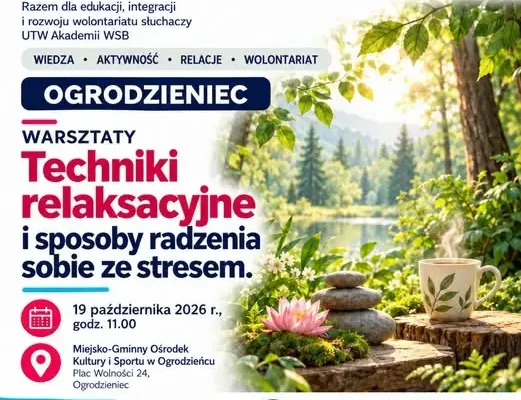 Warsztaty antystresowe dla seniorów w Ogrodzieńcu – 19 października
