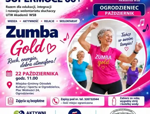 Zumba Gold dla seniorów w Ogrodzieńcu – bezpłatne zajęcia już dziś