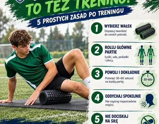 Regeneracja po treningu — KS Poręba radzi, jak prawidłowo rolować mięśnie