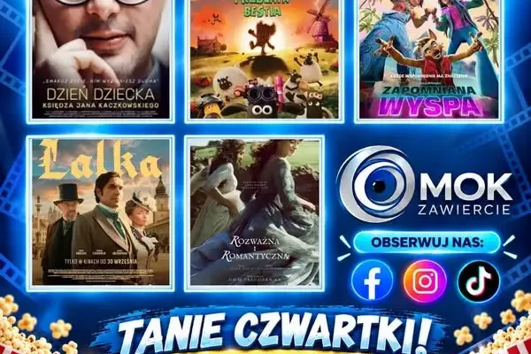 Tani Czwartek w Kinie MOK Zawiercie – bilety po 15 zł
