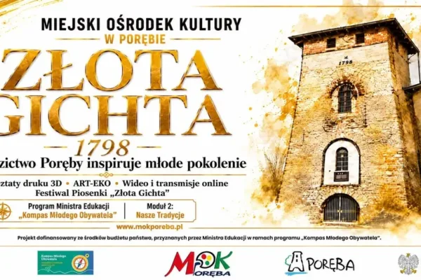 „Złota Gichta – 1798”: twórcze warsztaty w MOK Poręba z ostatnimi wolnymi miejscami