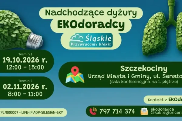 Bezpłatne porady ekodoradcy w Szczekocinach – 2 listopada