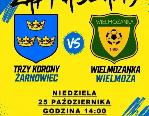 Trzy Korony Żarnowiec zagrają z SSL Wielmożanka Wielmoża w XII kolejce A Klasy