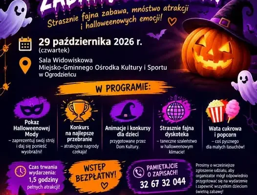 Halloweenowa zabawa w Ogrodzieńcu – zapisy trwają!