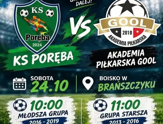Rewanżowy mecz młodych piłkarzy z KSPoręba w Brańszczyku