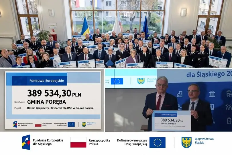Gmina Poręba pozyskała ponad 441 tys. zł na wsparcie strażaków ochotników