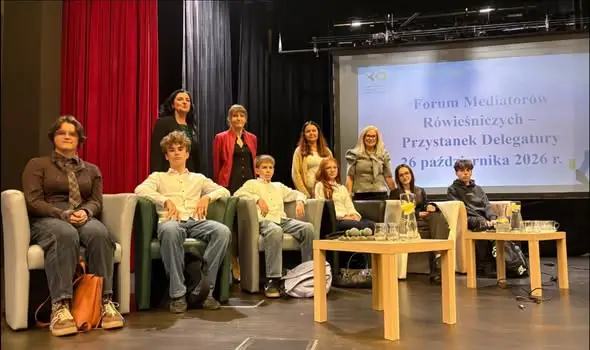 Uczniowie z Ogrodzieńca na Forum Mediatorów Rówieśniczych w Jaworznie