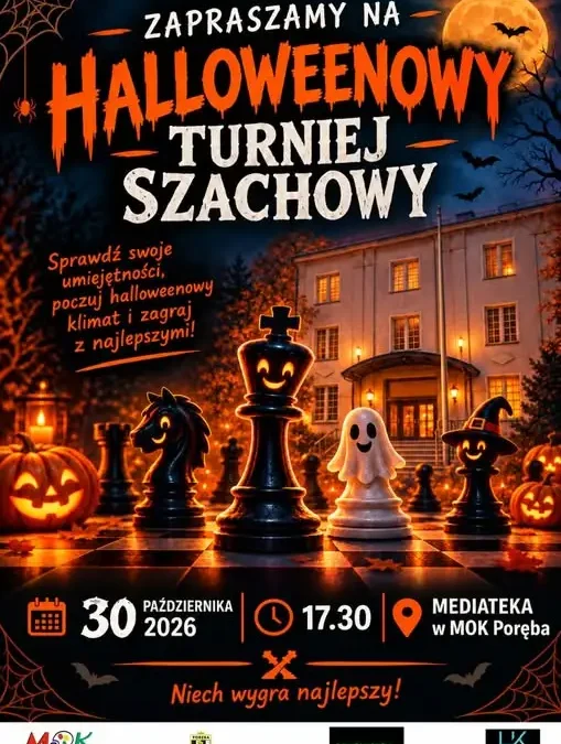 Halloweenowy Turniej Szachowy w Mediatece MOK Poręba – 30 października